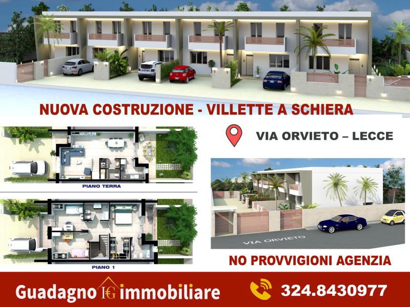 Vendesi Villa a Schiera a Lecce via orvieto