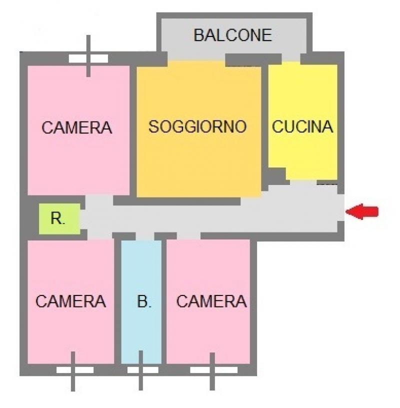 vendesi a poasco quadrilocale