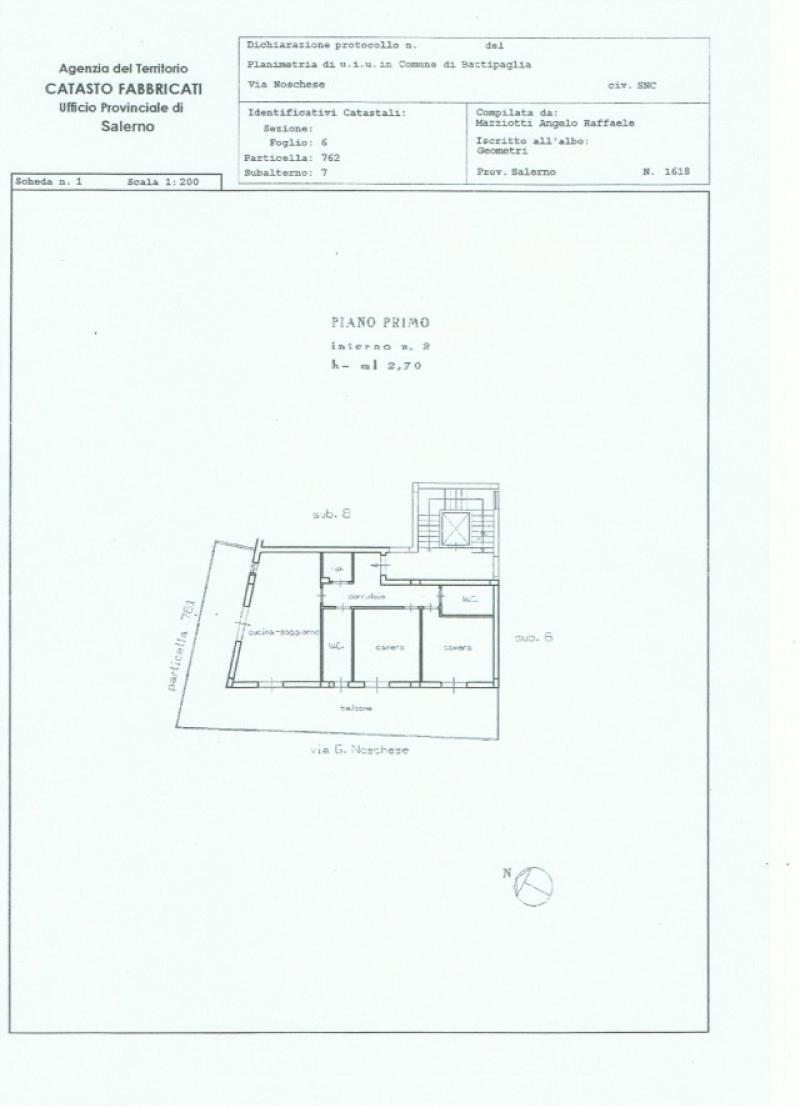 appartamento nuova costruz. 90mq, con garage, loc.tà santa lucia-battipaglia