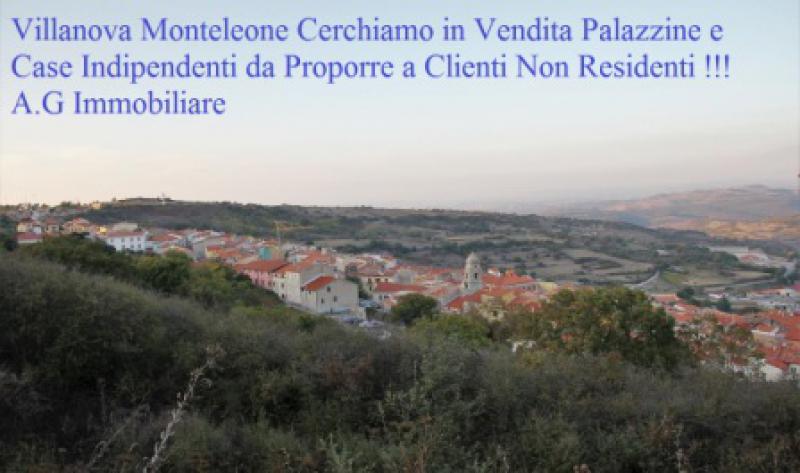 villanova monteleone cerchiamo in vendita palazzine e case indipendenti per clienti non residenti !!!